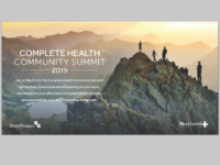 Complete Health Community Summit May 2-3, 2019