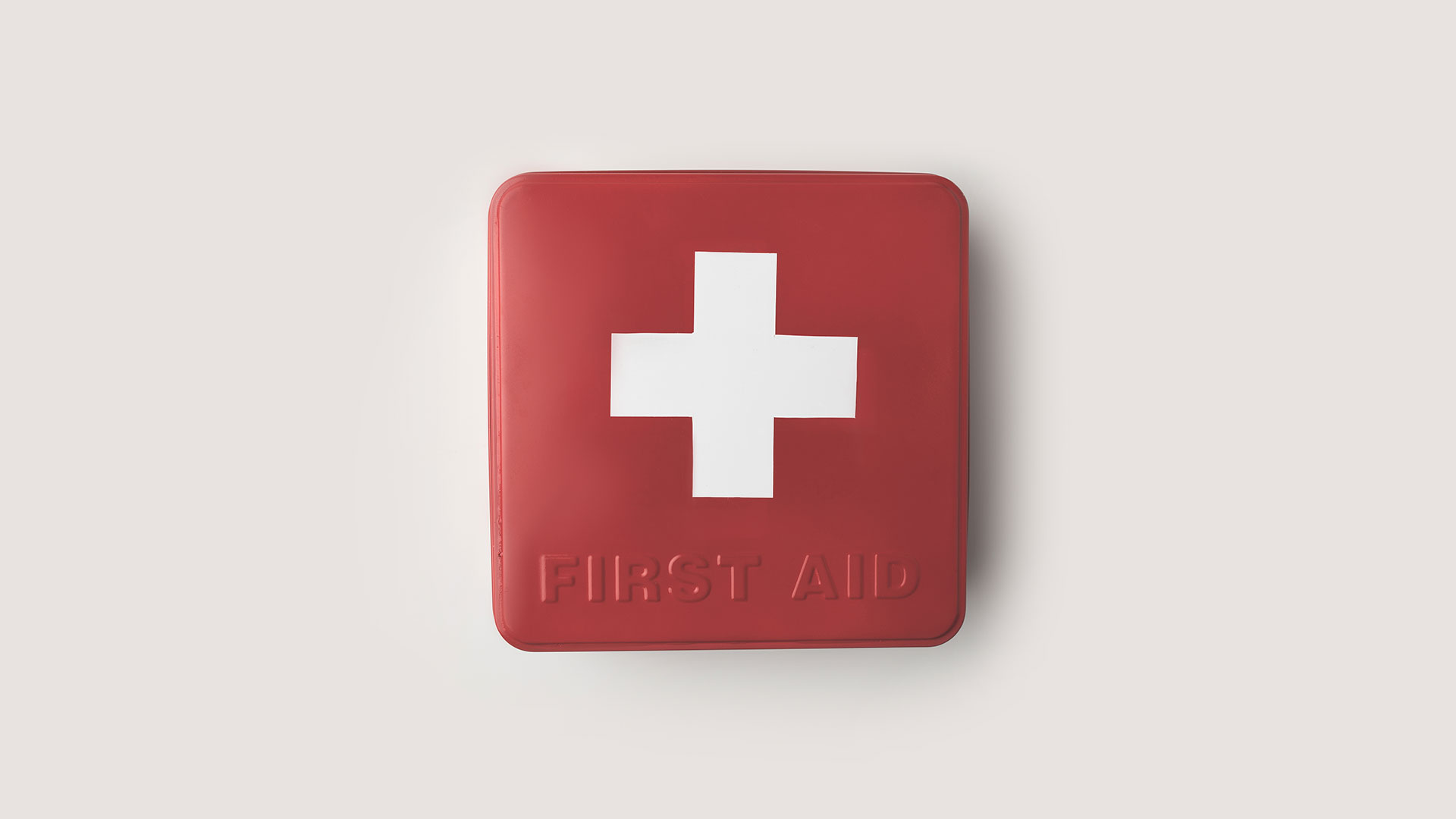 A first aid kit.